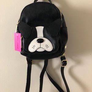 Betsey Johnson Boston Terrier Mini Backpack